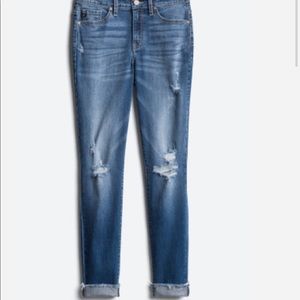 Kan Can Annalise Distressed Scissor Hem Jean